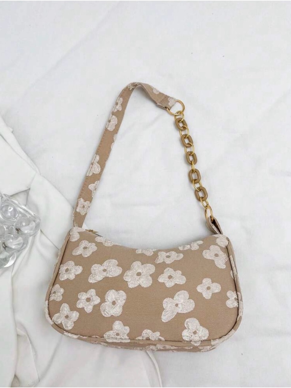 ✨ Fashion INS Khaki Floral Jacquard Shoulder Bag ✨